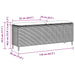 Bancă de grădină cu pernă Bej 110x30x40,5 cm Poly Ratan - WALTI WALTI