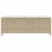 Bancă de grădină cu pernă Bej 110x30x40,5 cm Poly Ratan - WALTI WALTI