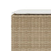Bancă de grădină cu pernă Bej 110x30x40,5 cm Poly Ratan - WALTI WALTI
