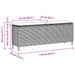 Bancă de grădină cu pernă Bej 110x30x40,5 cm Poly Ratan - WALTI WALTI