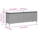 Bancă de grădină cu pernă gri deschis 110x30x40,5 cm Poly Ratan - WALTI WALTI