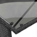 Set mobilier de grădină cu perne, 3 piese, negru, poliratan - WALTI WALTI
