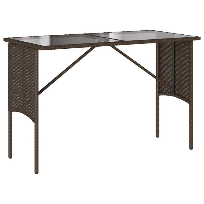 Set mobilier de grădină cu perne, 3 piese, maro, poliratan - WALTI WALTI