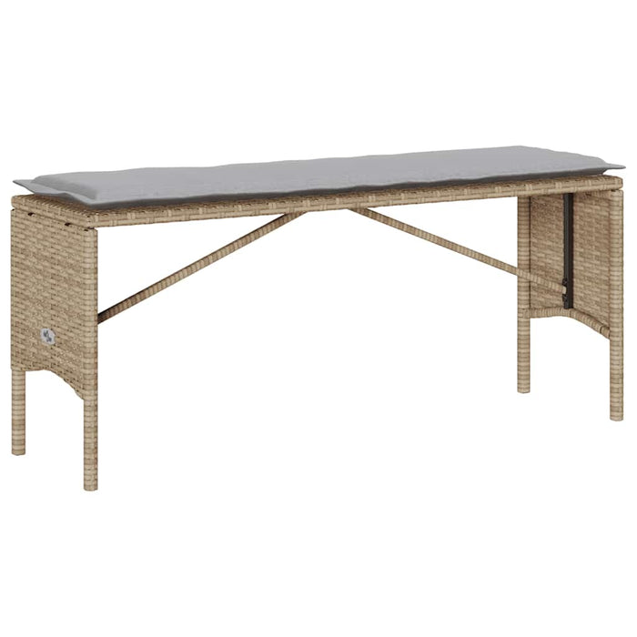 Set mobilier de grădină cu perne, 3 piese, bej, poliratan - WALTI WALTI