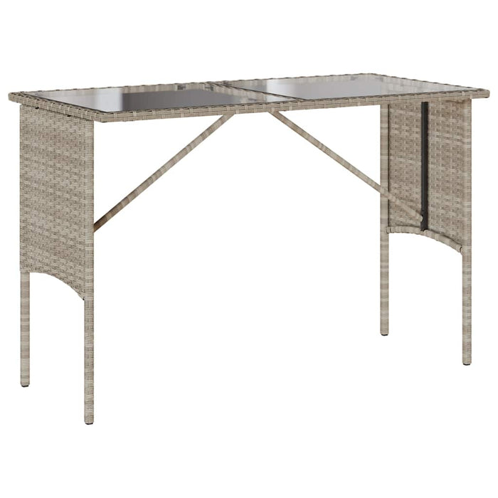 Set mobilier de grădină cu perne, 3 piese,gri deschis,poliratan - WALTI WALTI