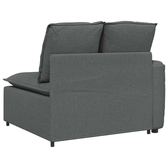 Modul modular capăt pentru cotieră canapea cu perne gri închis - WALTI WALTI