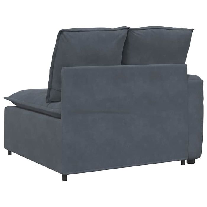Modul modular capăt pentru cotieră canapea cu perne gri închis - WALTI WALTI