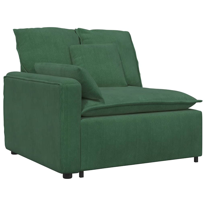 Modul modular de capăt pentru cotieră canapea cu perne verde închis 100 cm - WALTI WALTI