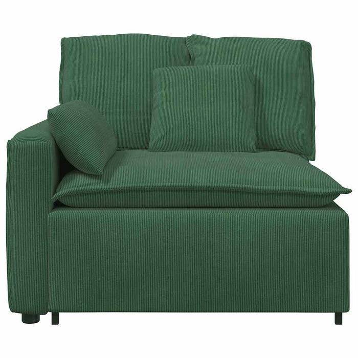 Modul modular de capăt pentru cotieră canapea cu perne verde închis 100 cm - WALTI WALTI