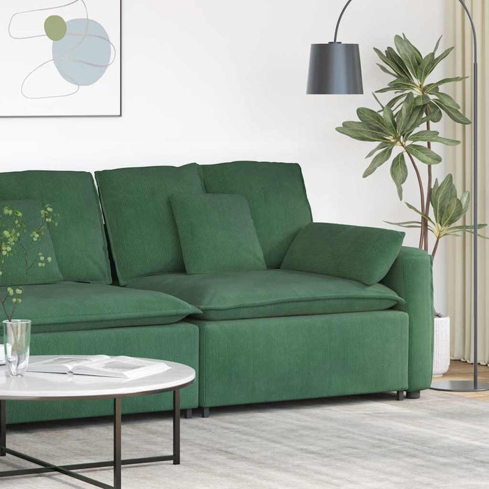 Modul modular de capăt pentru cotieră canapea cu perne verde închis 100 cm - WALTI WALTI