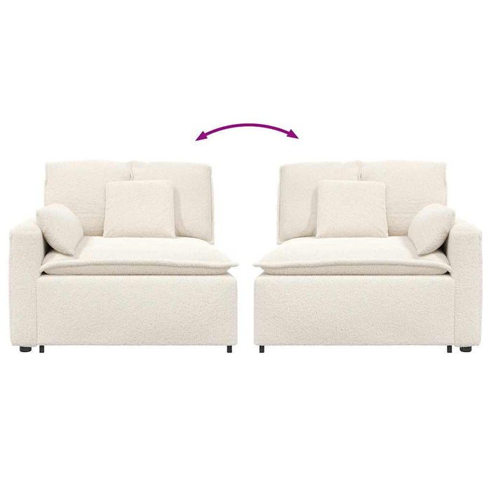 Modul modular de capăt pentru cotieră canapea cu perne 100 cm - WALTI WALTI