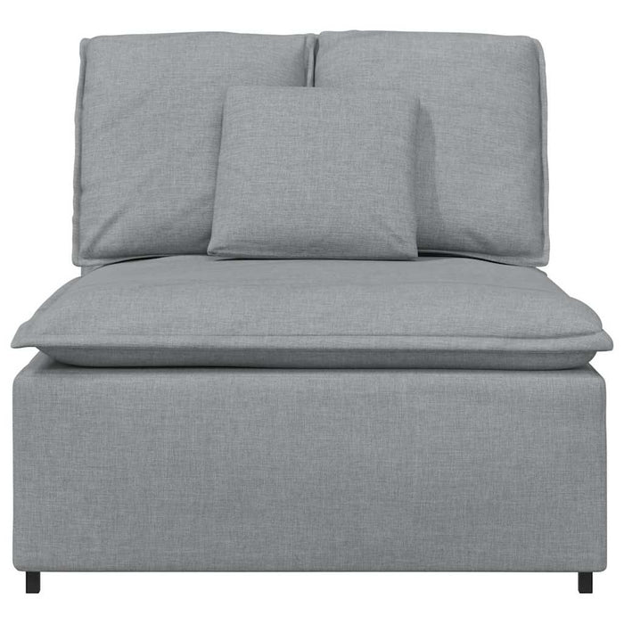 Modul central canapea modulară cu perne, gri deschis, 100 cm - WALTI WALTI