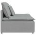 Modul central canapea modulară cu perne, gri deschis, 100 cm - WALTI WALTI