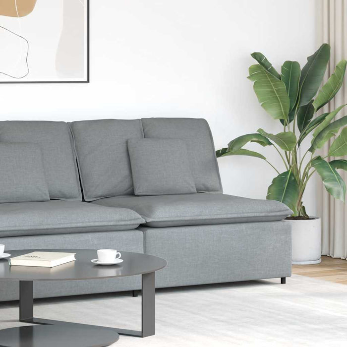 Modul central canapea modulară cu perne, gri deschis, 100 cm - WALTI WALTI