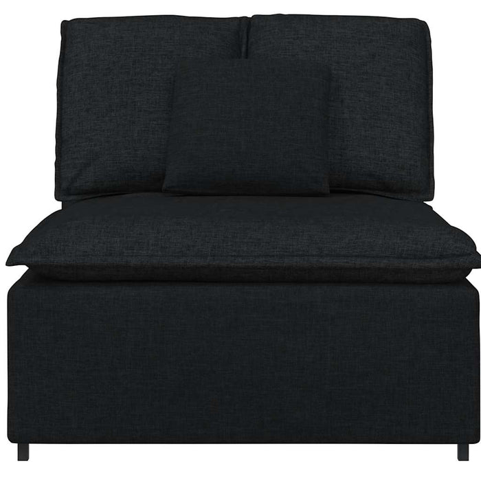 Modul central de canapea modulară cu perne, negru, 100 cm WALTI