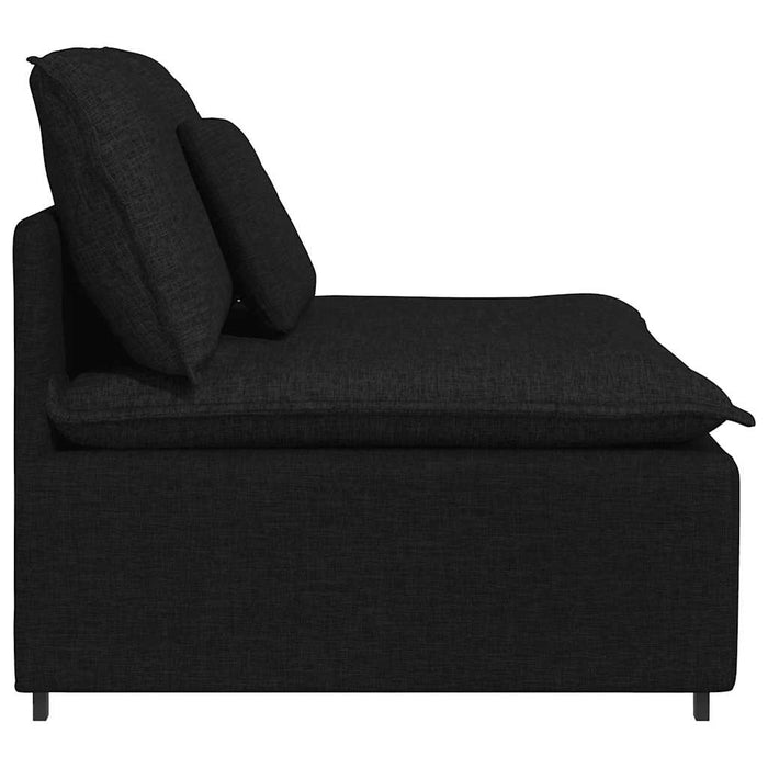 Modul central de canapea modulară cu perne, negru, 100 cm WALTI