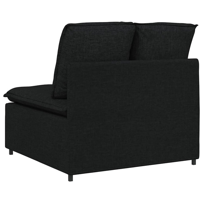Modul central de canapea modulară cu perne, negru, 100 cm WALTI