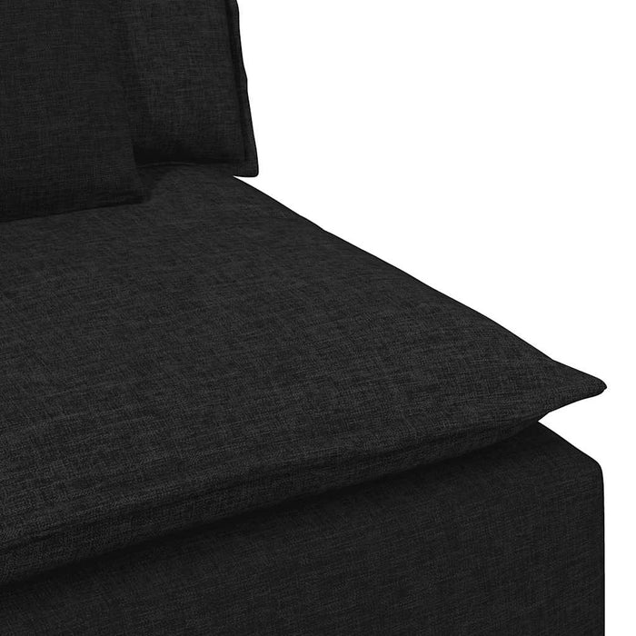 Modul central de canapea modulară cu perne, negru, 100 cm WALTI