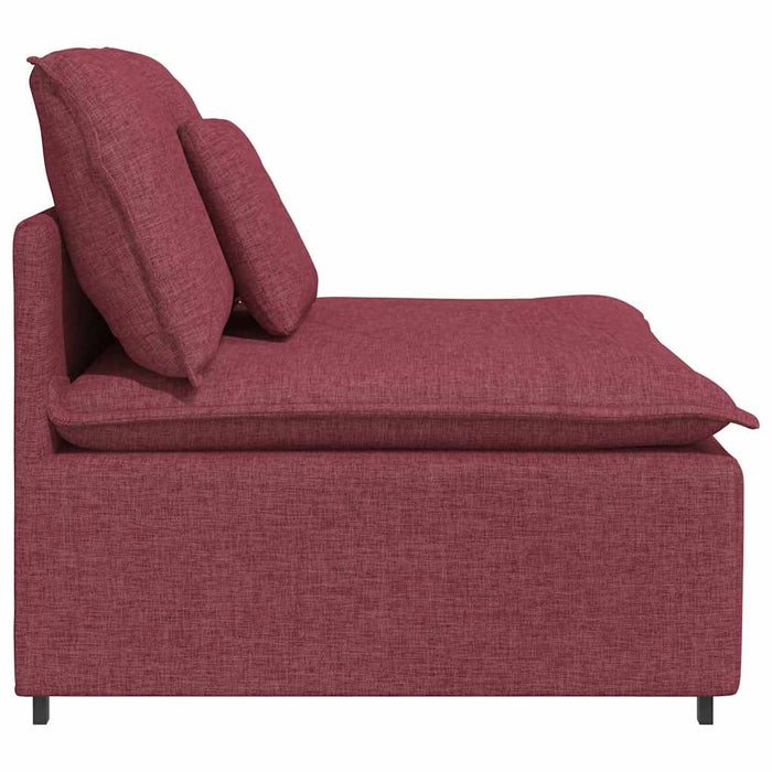 Modul central canapea modulară cu perne, roșu vin, 100 cm - WALTI WALTI