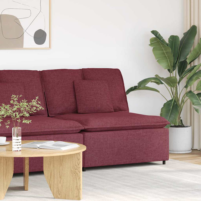 Modul central canapea modulară cu perne, roșu vin, 100 cm - WALTI WALTI