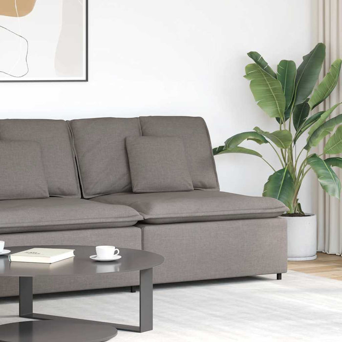 Modul central canapea modulară cu perne, gri taupe, 100 cm - WALTI WALTI