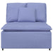 Modul central canapea modulară cu perne, albastru jeans, 100 cm - WALTI WALTI
