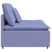 Modul central canapea modulară cu perne, albastru jeans, 100 cm - WALTI WALTI