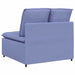 Modul central canapea modulară cu perne, albastru jeans, 100 cm - WALTI WALTI