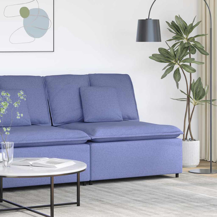 Modul central canapea modulară cu perne, albastru jeans, 100 cm - WALTI WALTI