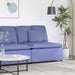 Modul central canapea modulară cu perne, albastru jeans, 100 cm - WALTI WALTI