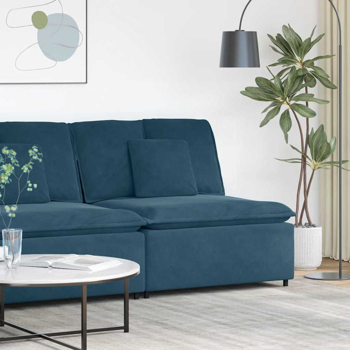 Modul central canapea modulară cu perne, albastru, 100 cm - WALTI WALTI