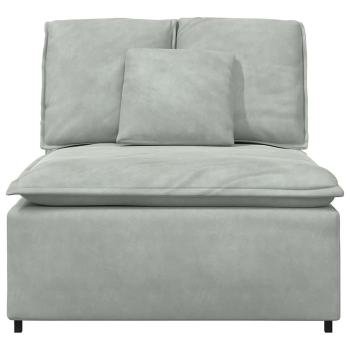 Modul central canapea modulară cu perne, gri deschis, 100 cm - WALTI WALTI