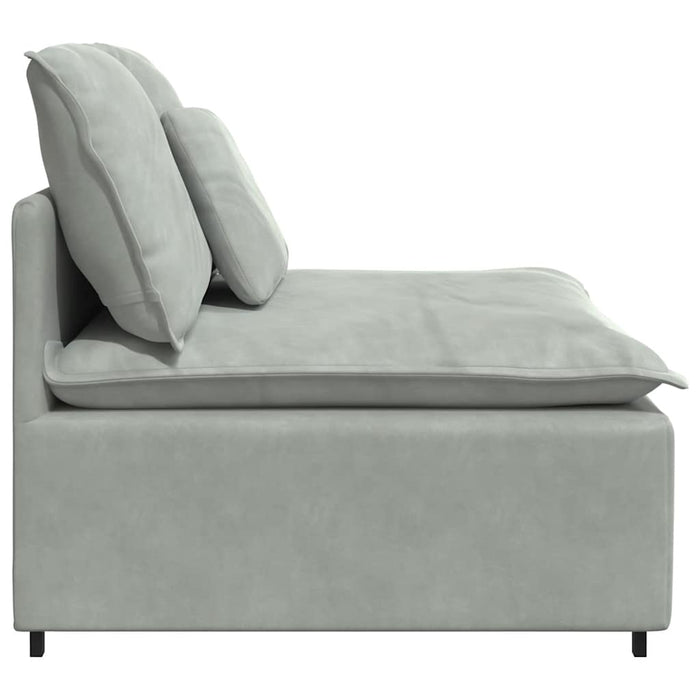 Modul central canapea modulară cu perne, gri deschis, 100 cm - WALTI WALTI