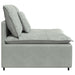 Modul central canapea modulară cu perne, gri deschis, 100 cm - WALTI WALTI