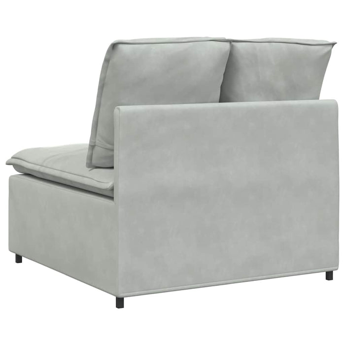 Modul central canapea modulară cu perne, gri deschis, 100 cm - WALTI WALTI