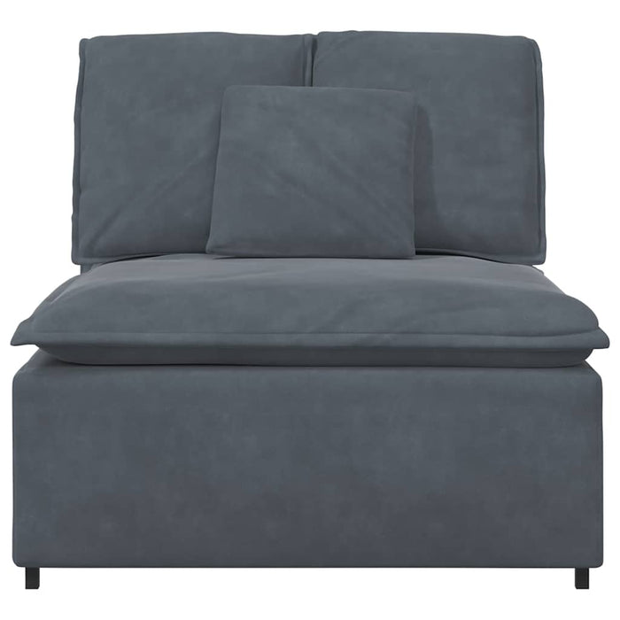 Modul central canapea modulară cu perne gri închis 100 cm - WALTI WALTI