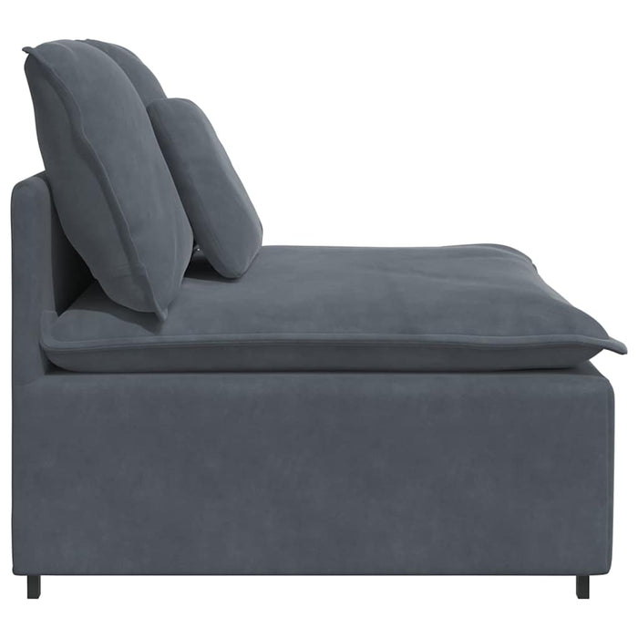 Modul central canapea modulară cu perne gri închis 100 cm - WALTI WALTI