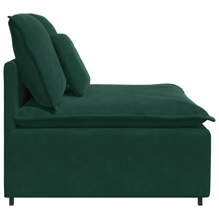 Modul central canapea modulară cu perne, verde închis, 100 cm - WALTI WALTI