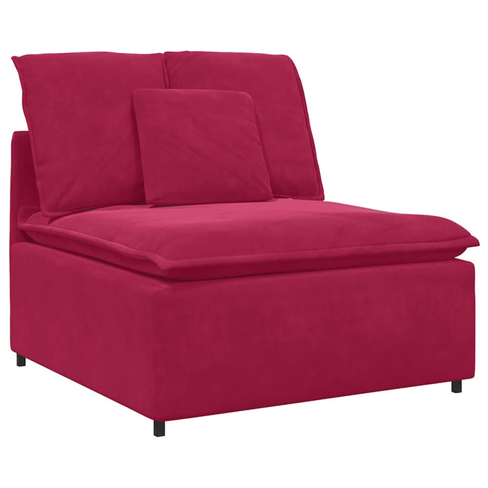 Modul central canapea modulară cu perne, roșu vin, 100 cm - WALTI WALTI