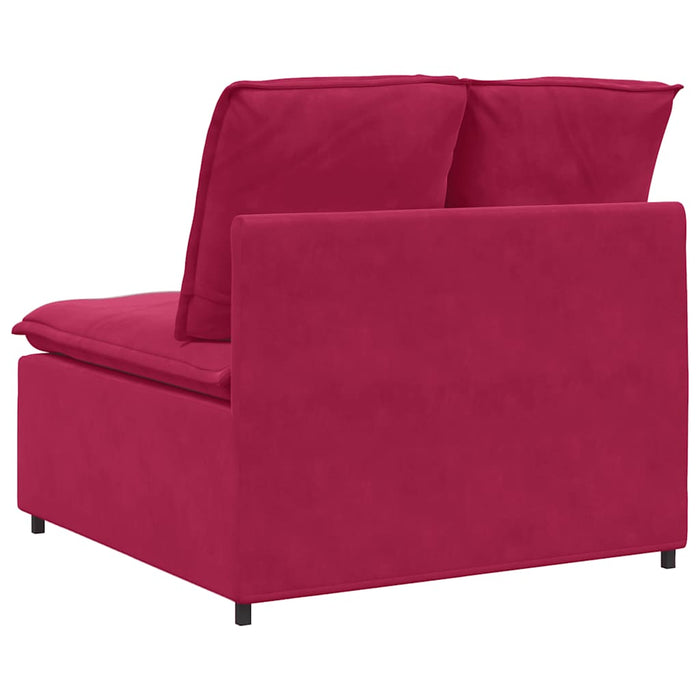 Modul central canapea modulară cu perne, roșu vin, 100 cm - WALTI WALTI