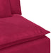 Modul central canapea modulară cu perne, roșu vin, 100 cm - WALTI WALTI