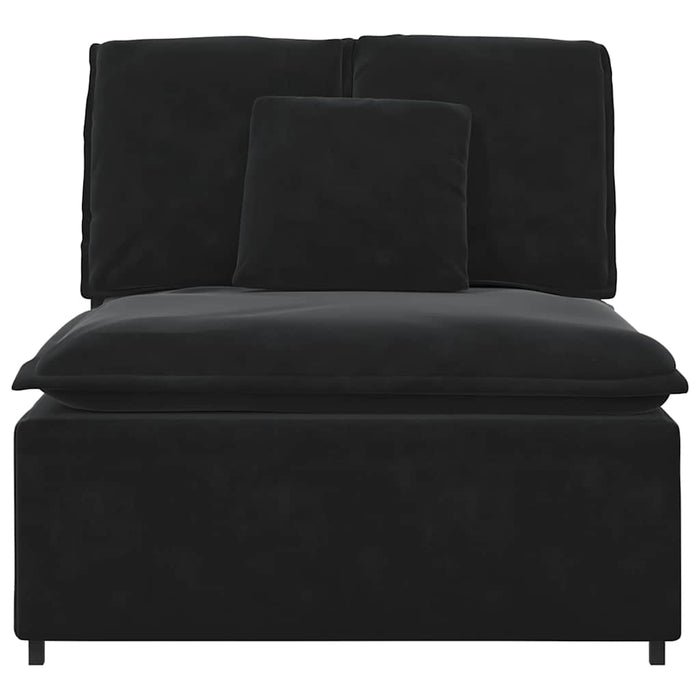 Modul central de canapea modulară cu perne, negru, 100 cm - WALTI WALTI