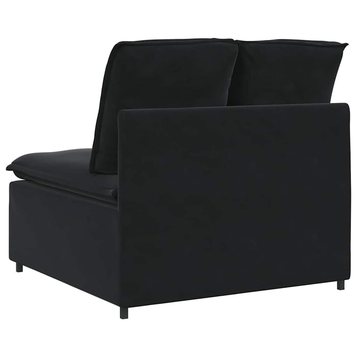 Modul central de canapea modulară cu perne, negru, 100 cm - WALTI WALTI