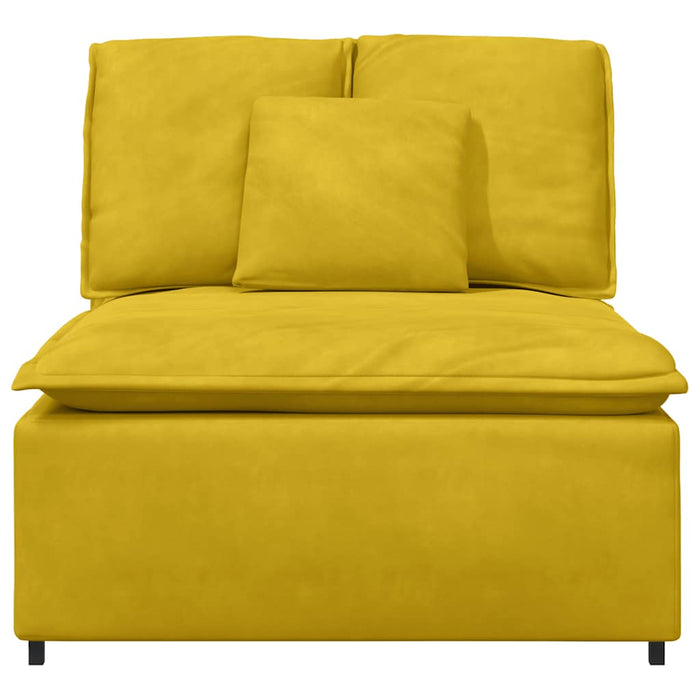 Modul central canapea modulară cu perne, galben, 100 cm - WALTI WALTI
