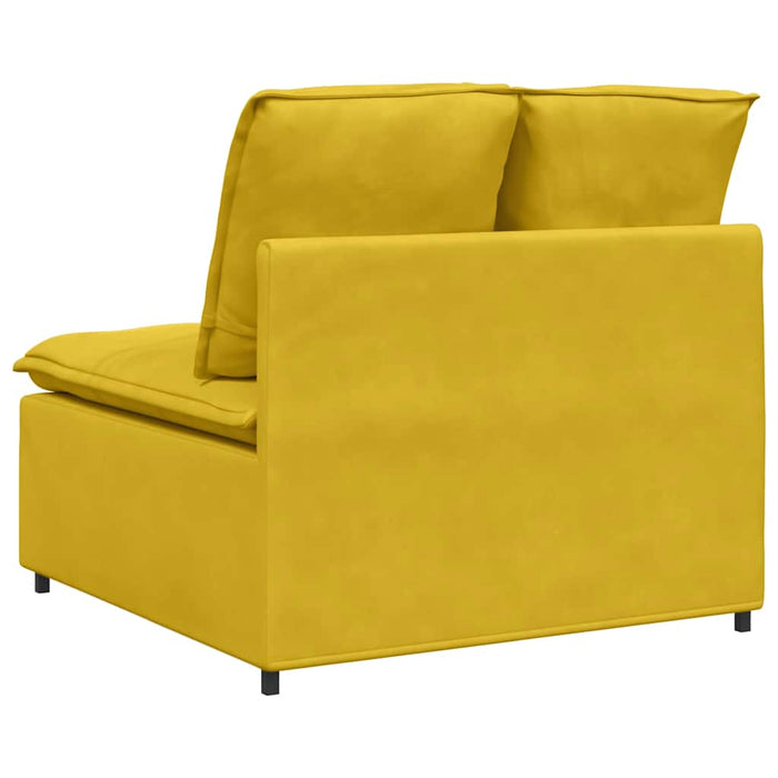 Modul central canapea modulară cu perne, galben, 100 cm - WALTI WALTI