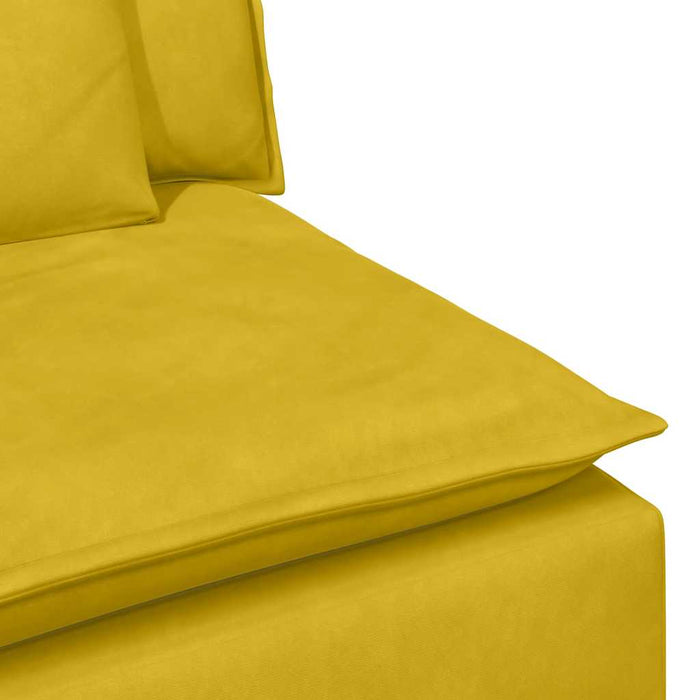 Modul central canapea modulară cu perne, galben, 100 cm - WALTI WALTI