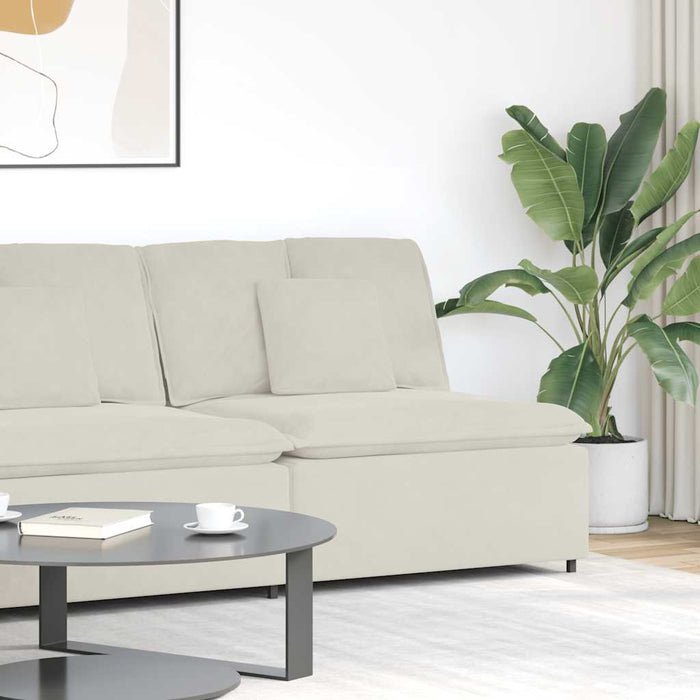 Modul central canapea modulară cu perne, crem, 100 cm - WALTI WALTI