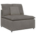 Modul central canapea modulară cu perne, gri deschis, 100 cm - WALTI WALTI