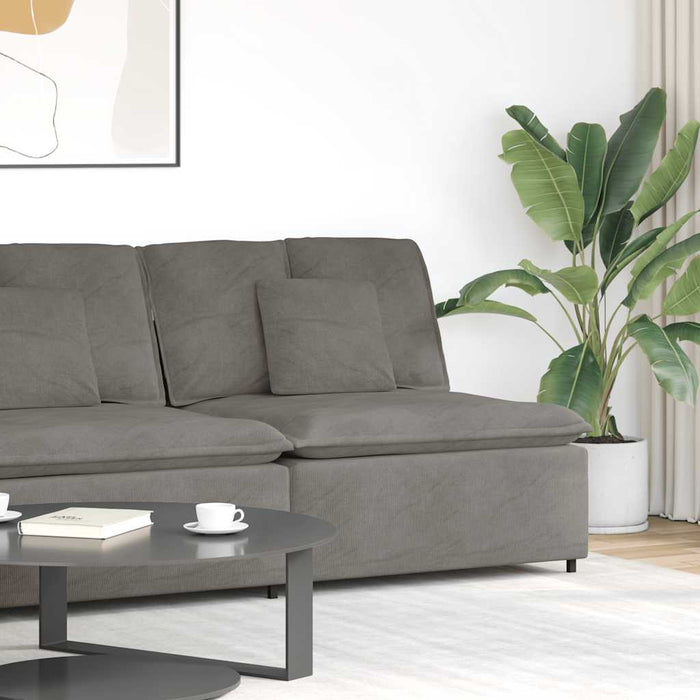Modul central canapea modulară cu perne, gri deschis, 100 cm - WALTI WALTI
