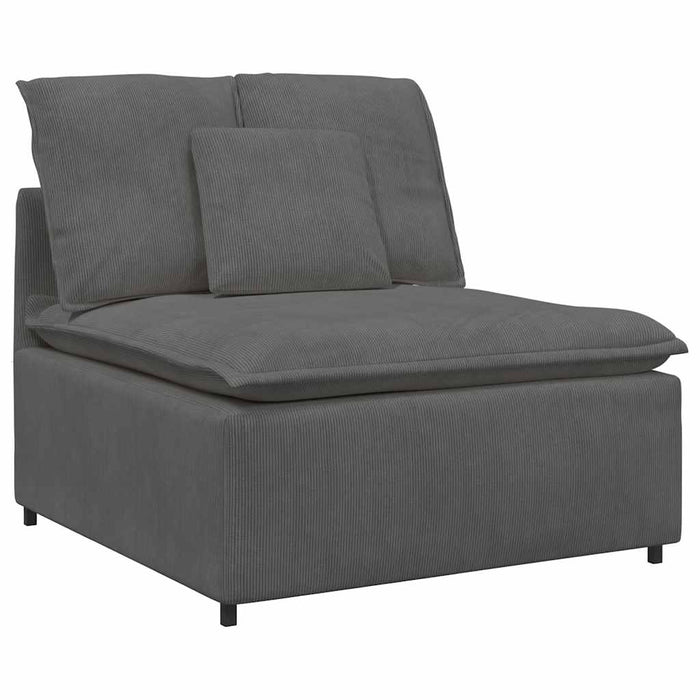 Modul central canapea modulară cu perne gri închis 100 cm - WALTI WALTI